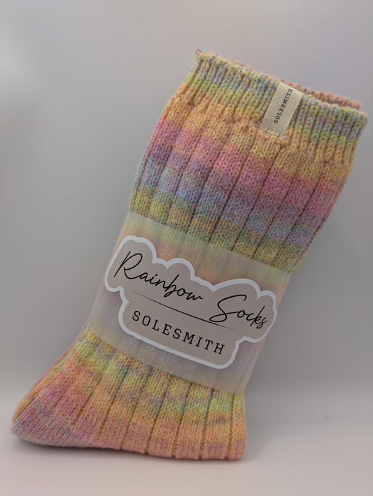 Rainbow Reader Socks | Colourful Cosy Socks for Book Lovers