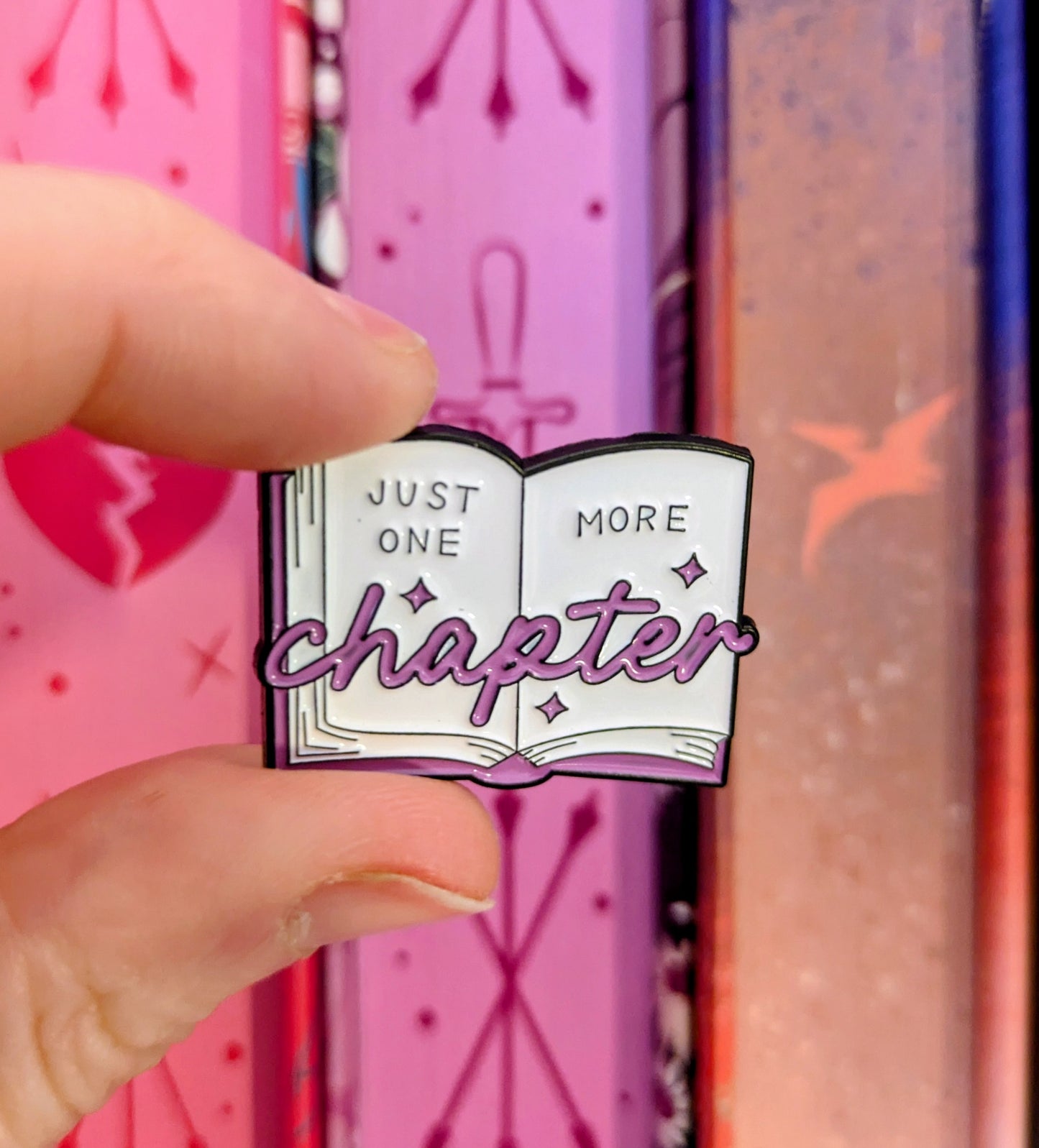 One More Chapter Badge | Enamel Pin for Book Lovers & Readers