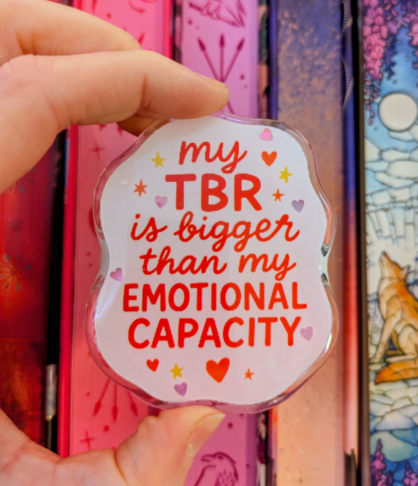My TBR is Bigger than my Emotional Capacity Funny Kindle/Phone Grip | Reader Gift Accessory