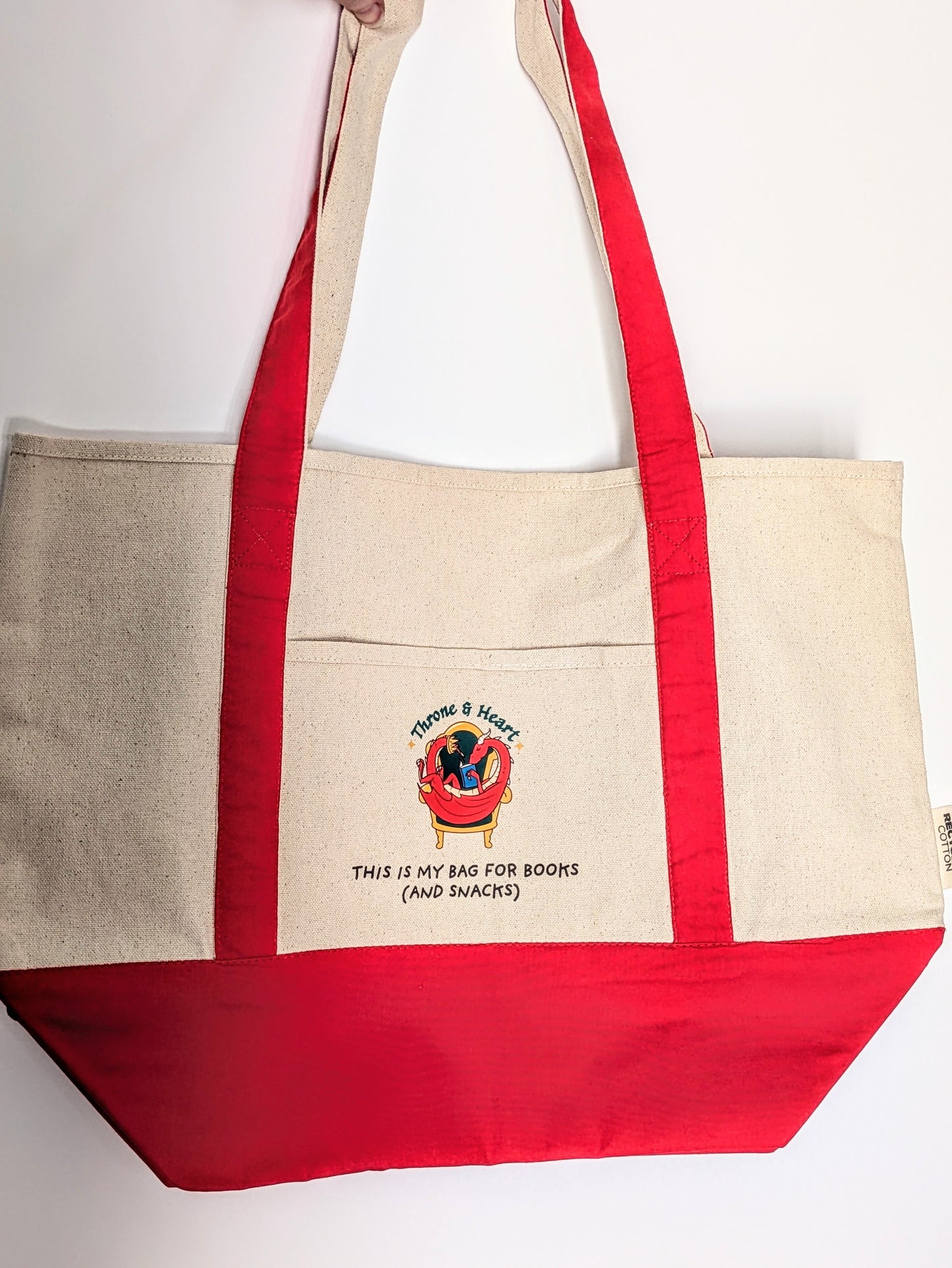 Large Throne and Heart Tote Bag