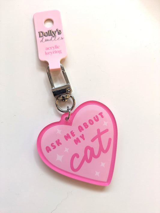 As Me About My Cat/Dog Keyring | Reader Cat and Dog Lover Gift