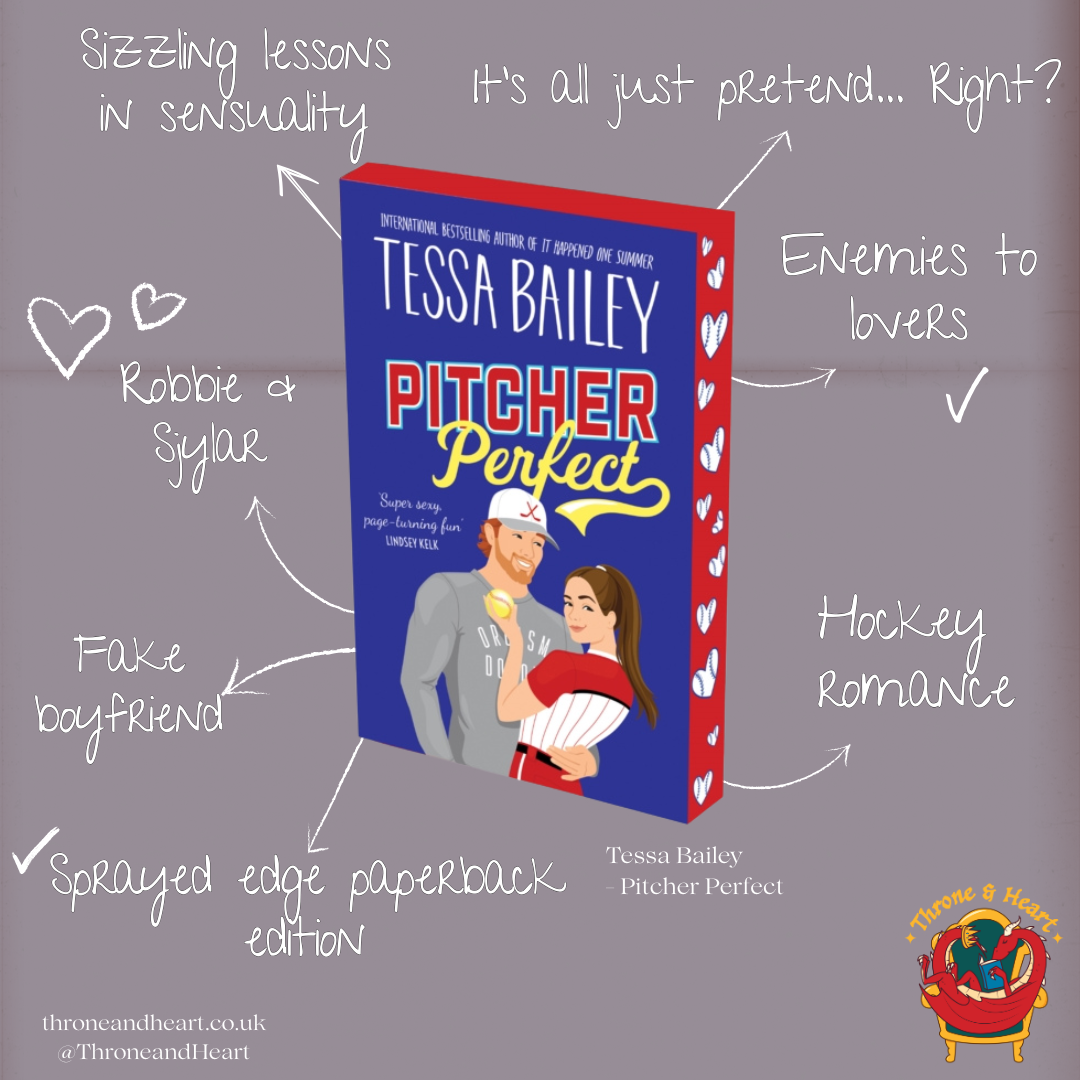 Pitcher Perfect; Tessa Bailey | Paperback Sprayed Edge Edition with Signed Bookplate