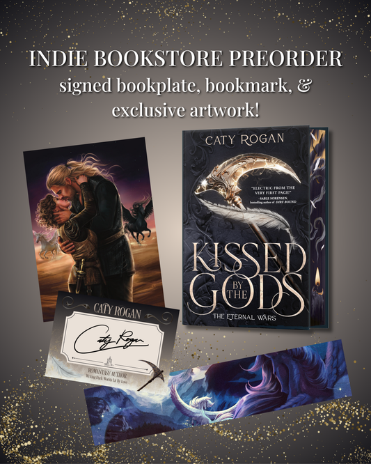 Kissed by the Gods; Caty Rogan | Hardcover Deluxe Limited Edition (The Eternal Wars Book 1) (pre-order)