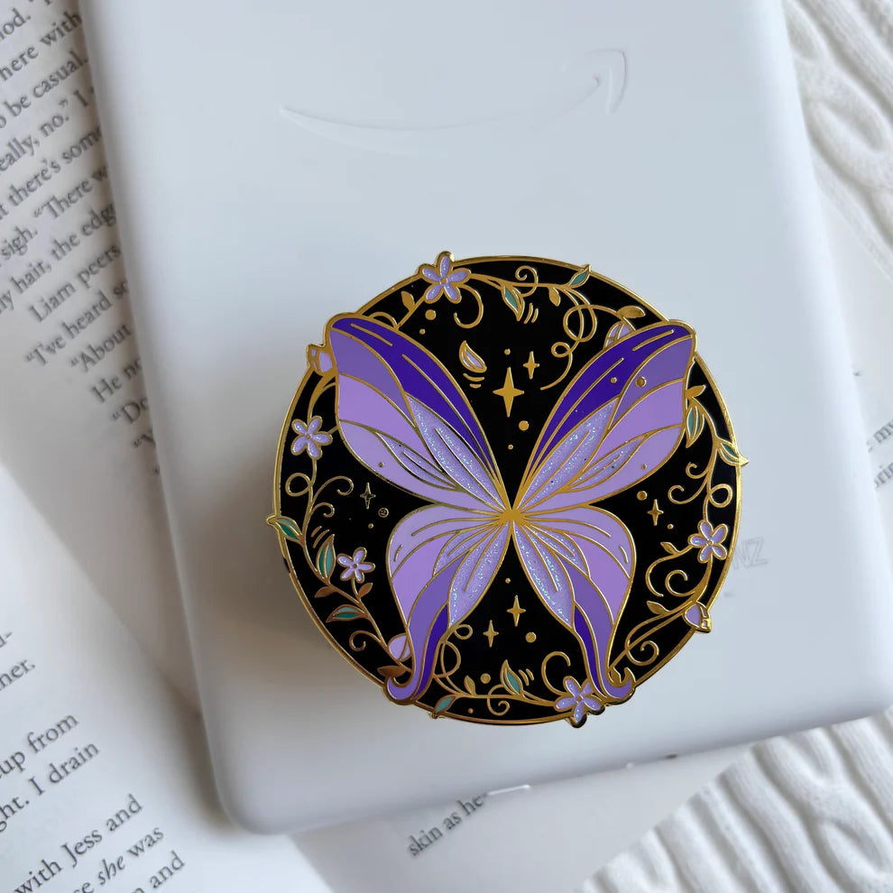 Purple Fairy Wings E-Reader Grip | Reader Gift Accessory