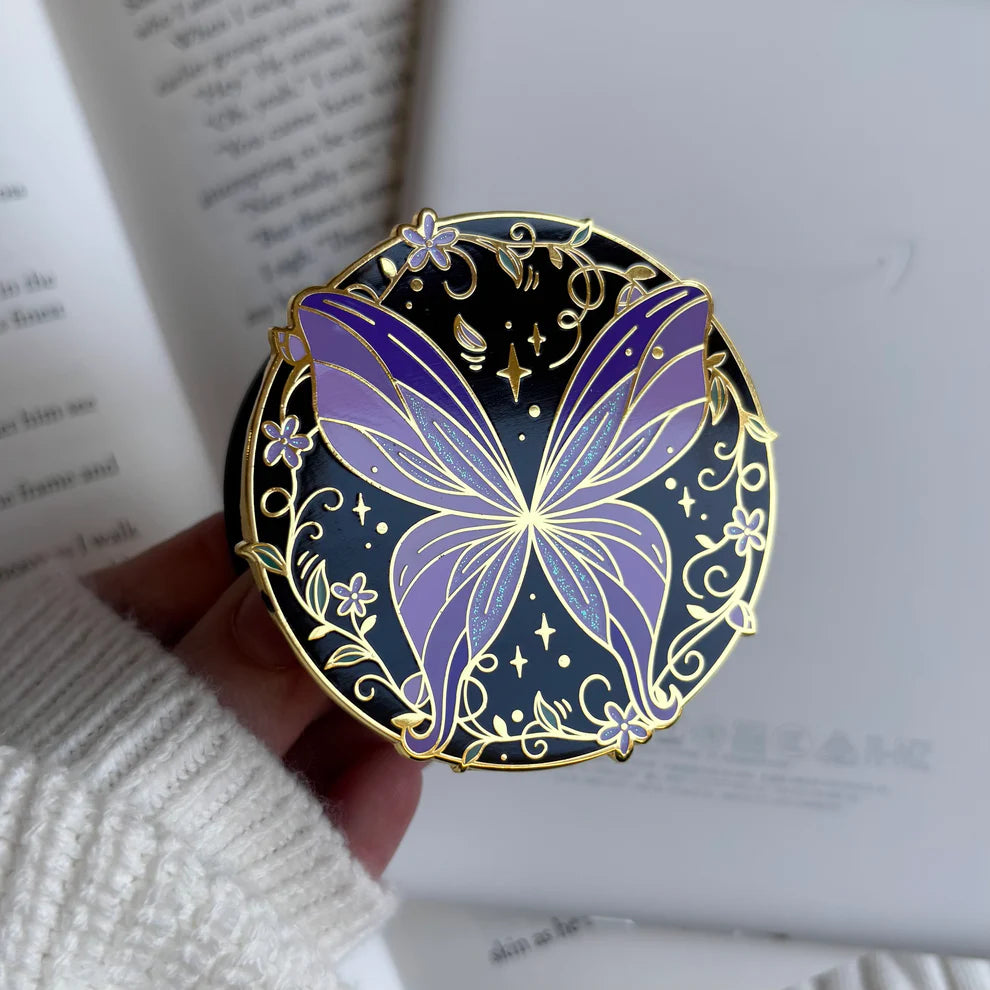 Purple Fairy Wings E-Reader Grip | Reader Gift Accessory