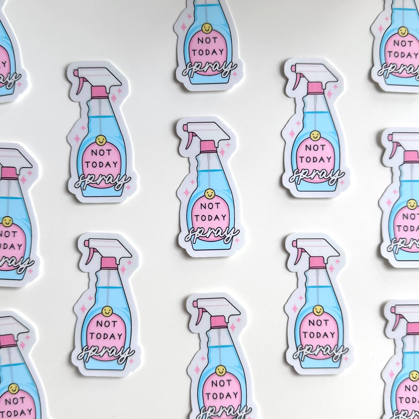 Not Today Spray | Sticker Cute Funny Book Gift