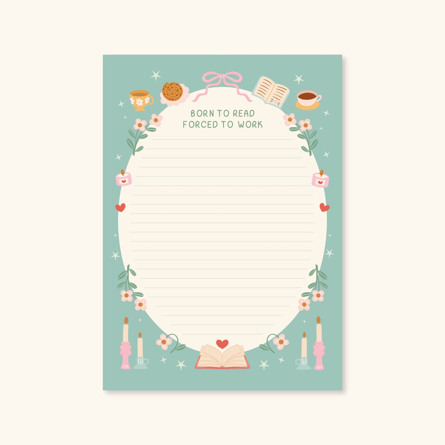 Born To Read Notepad | Literature Stationery Gifts