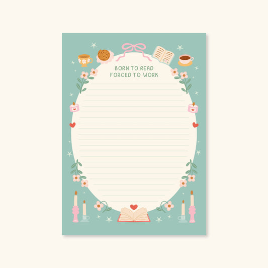 Born To Read Notepad | Literature Stationery Gifts