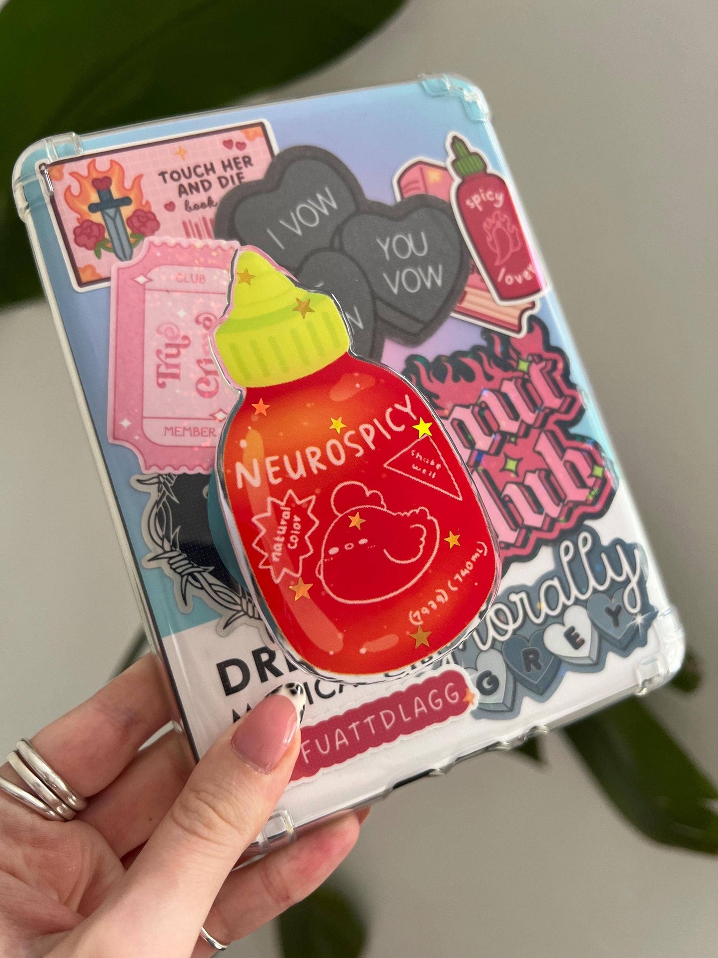 Neurospicy Phone/ Kindle Grip| Book Lover Gift