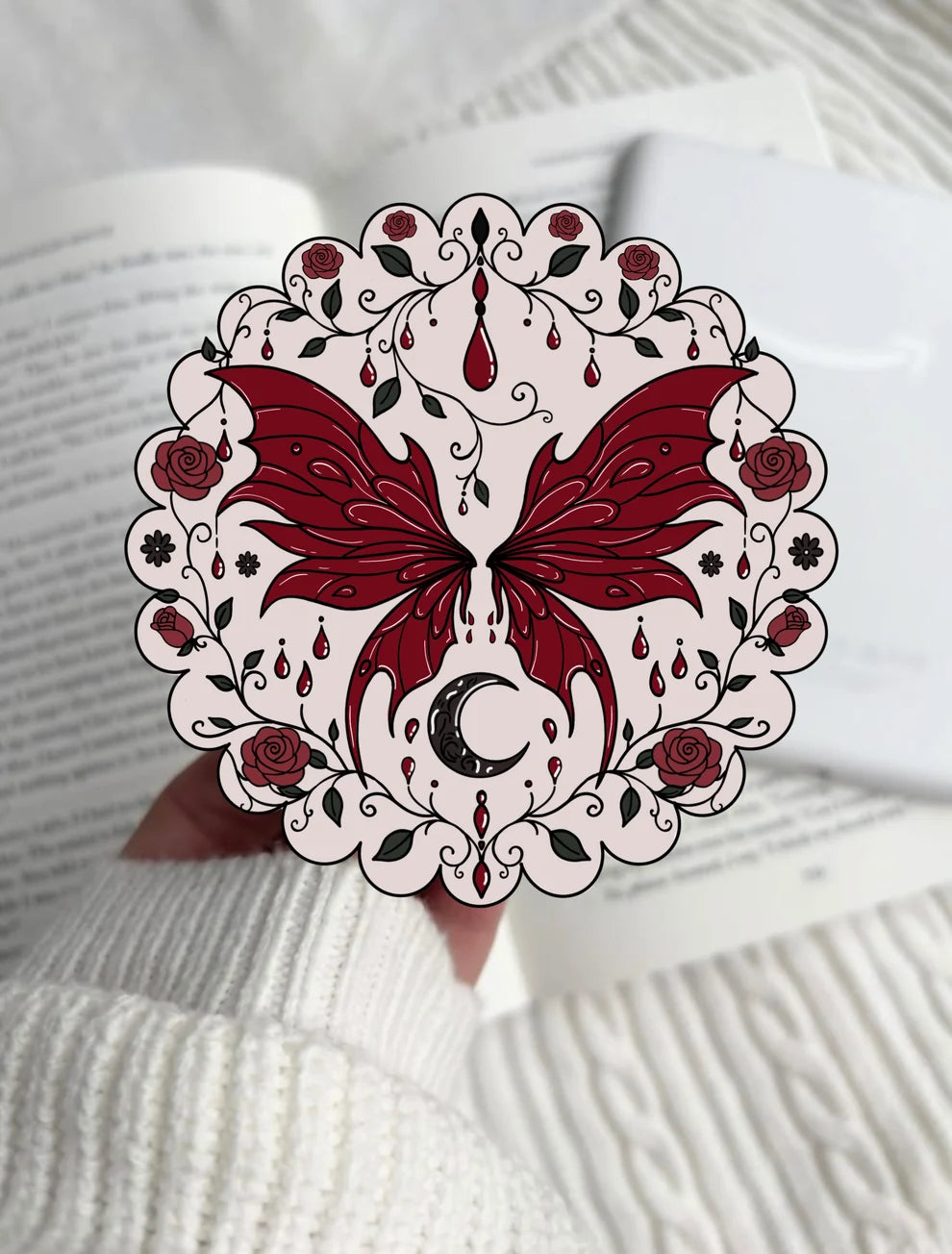 Limited Edition Blood Fairy E-Reader Grip | Reader Gift Kindle Accessory