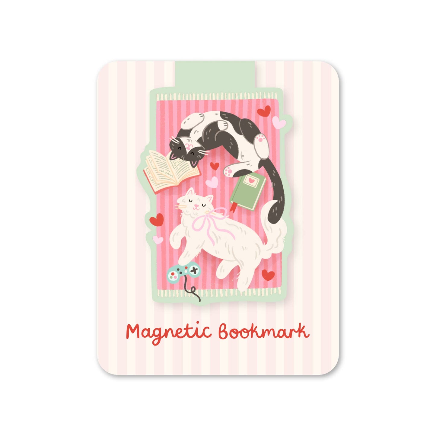 Cosy Cats Magnetic Bookmark | Cute Cat Reading Accessory