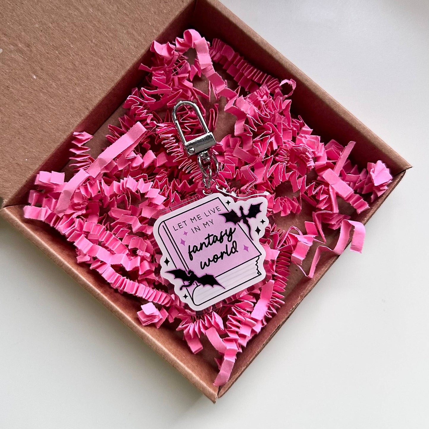 Fantasy World Keyring | Dragon Romantasy Magic Gift