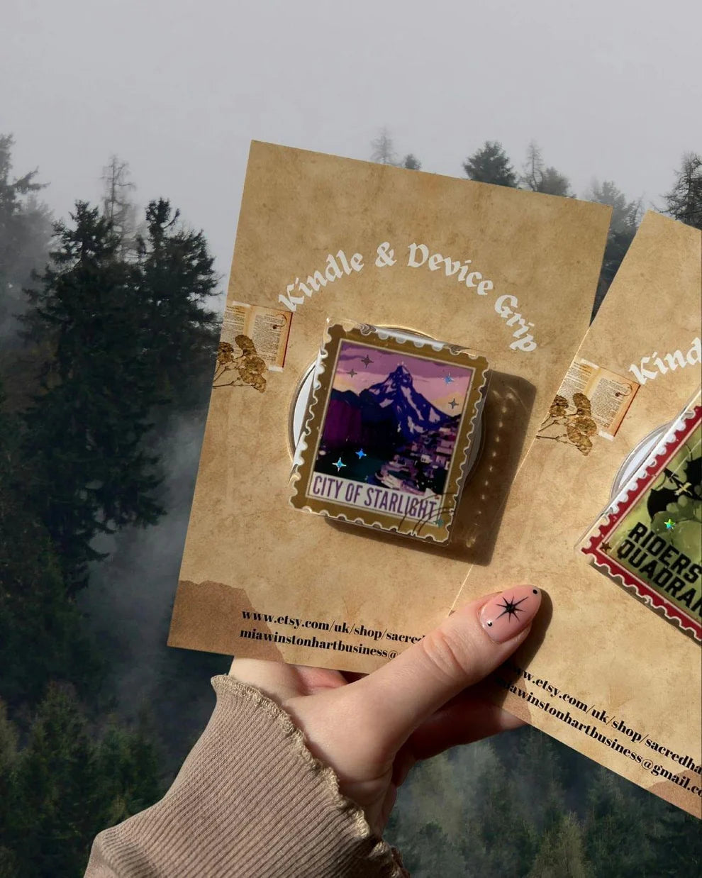 ACOTAR Inspired City of Starlight Kindle/Phone Grip | Reader Gift Accessory