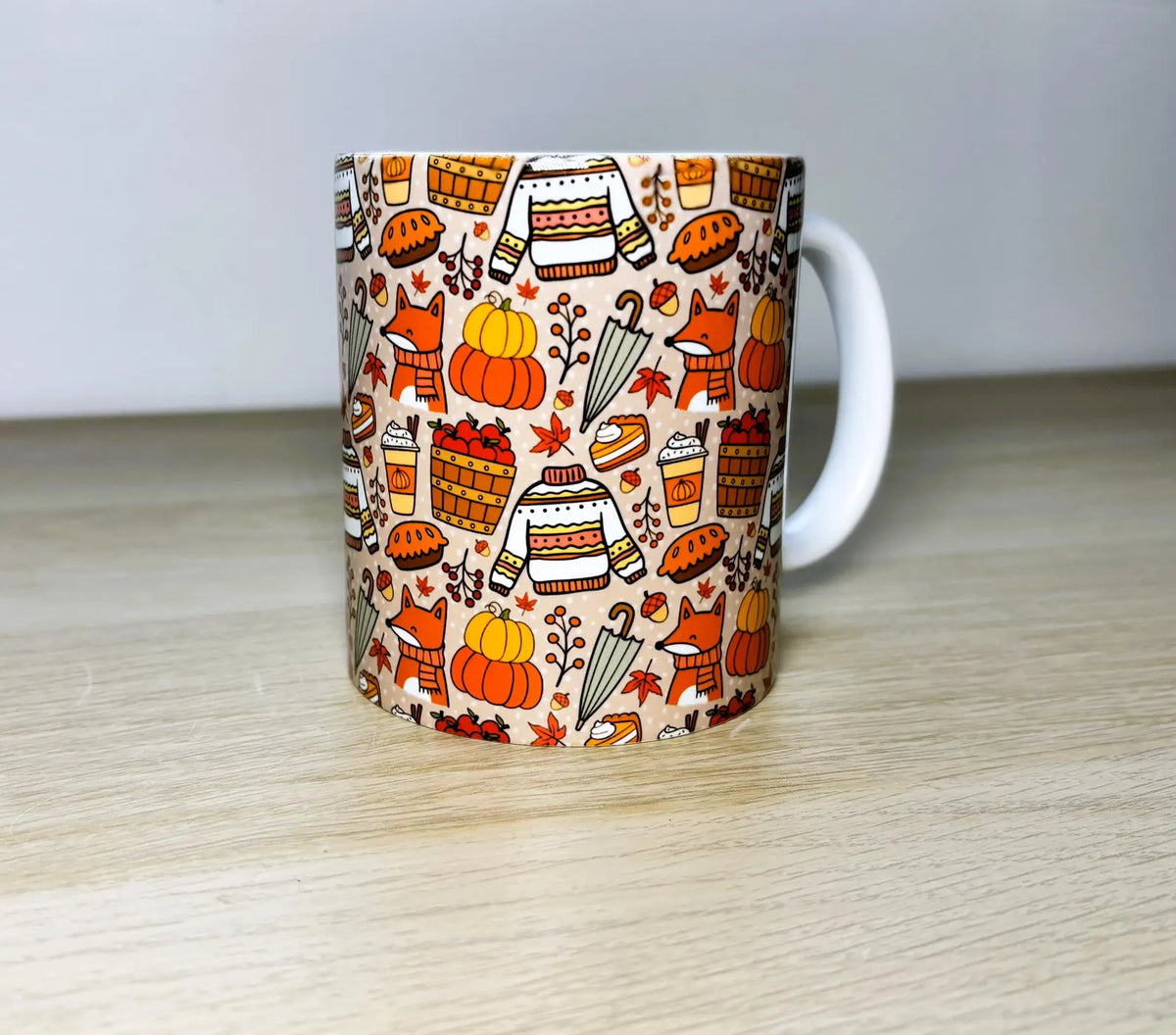 Cosy Vibes Autumn Fox Mug | Cosy Reader Gift