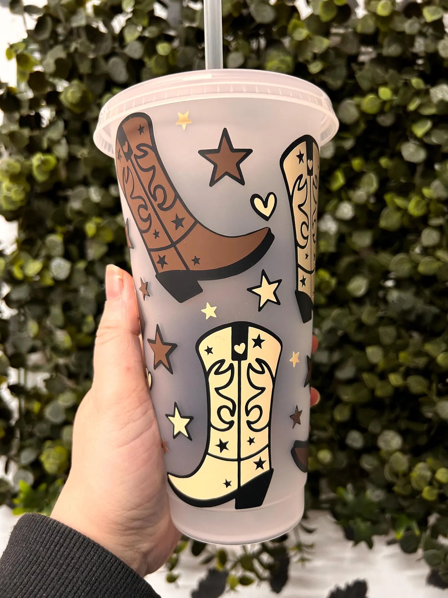 Cowgirl Boots Cold Cup | Reusable Cosy Reader Cup