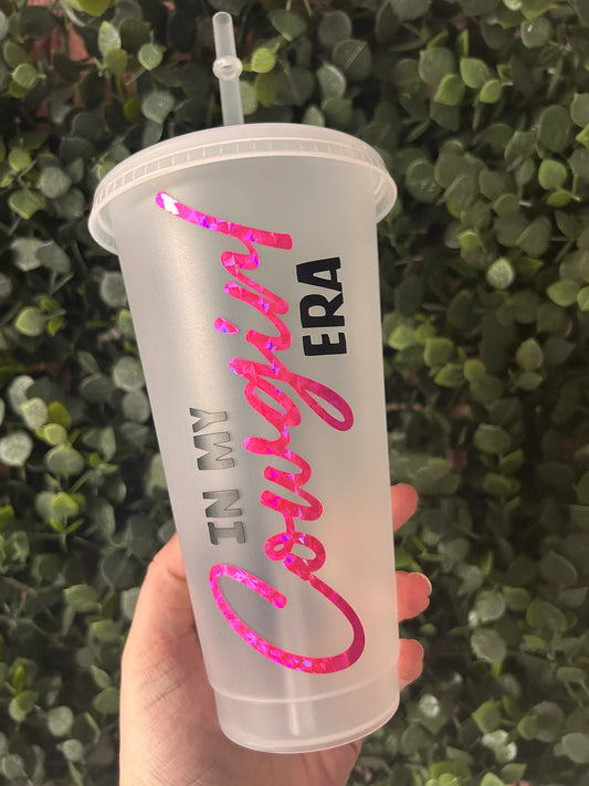 In My Cowgirl Era Cold Cup | Reusable Cosy Reader Cup