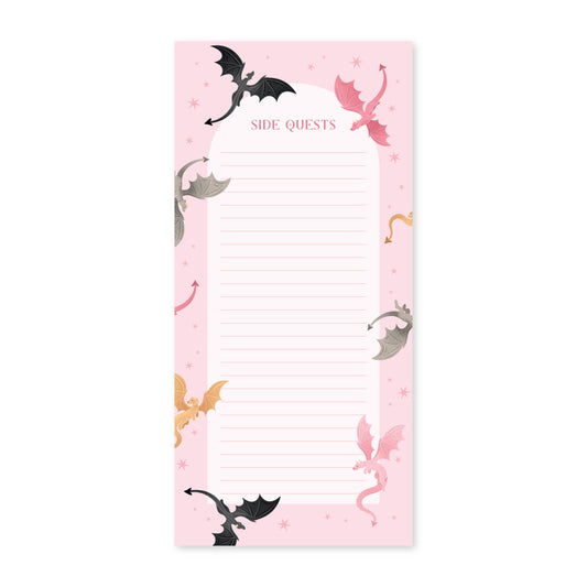 Side Quests List Pad | Fantasy Stationery Gifts