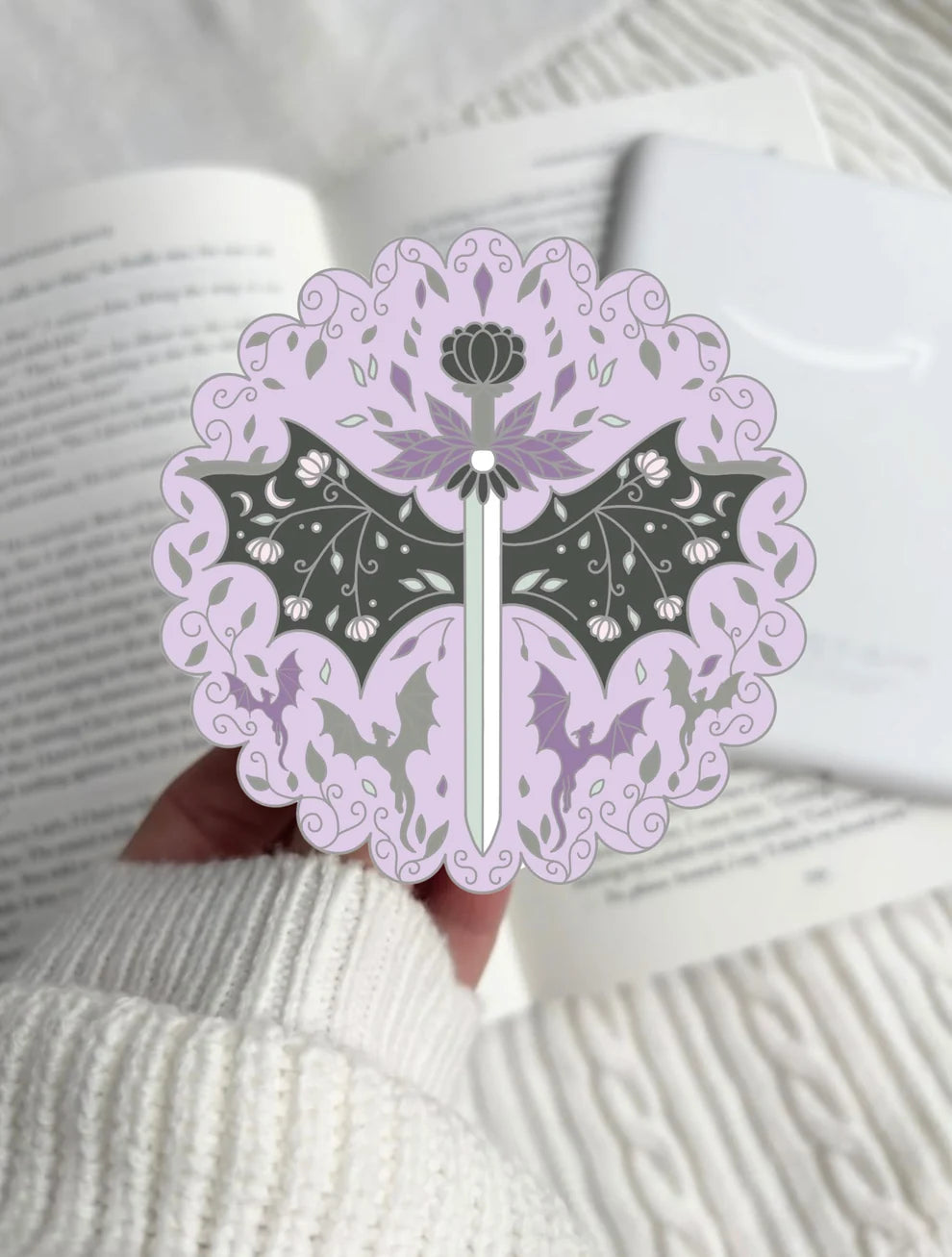 Darkbloom Dragon E-Reader Grip | Reader Gift Kindle Accessory