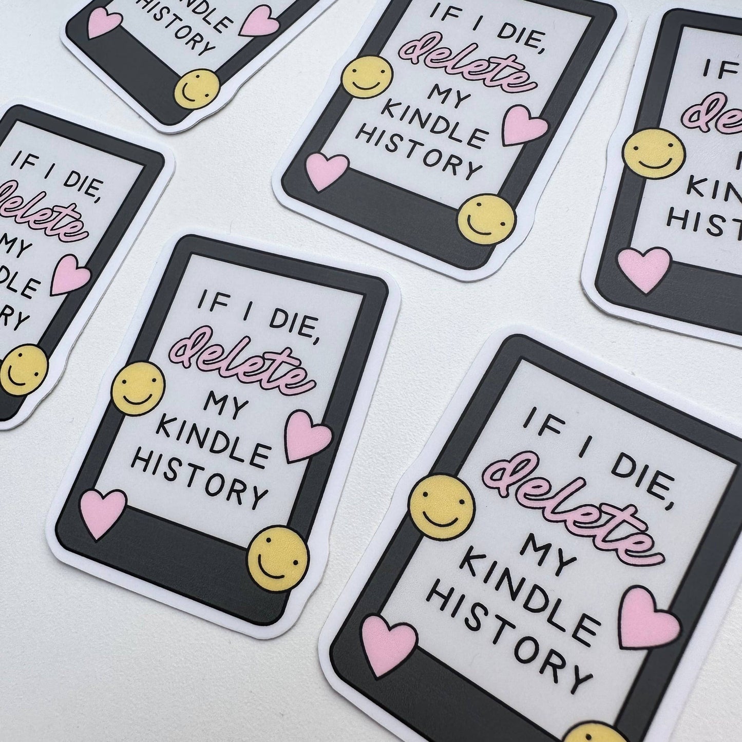 Delete My Kindle History | Sticker Bookworm Reading Gift