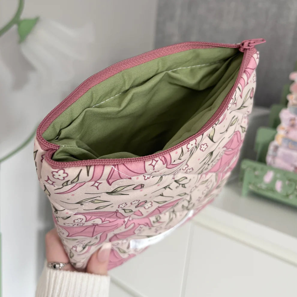 Binds and Bookish Bits Flower Dragon Sleeve | Sleeve for Kindle/Kobo