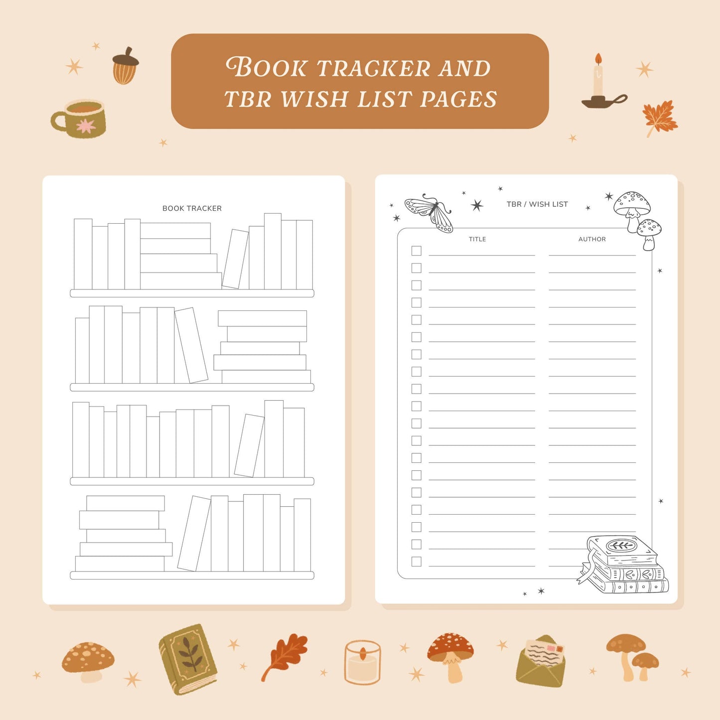 Cosy Season Reading Journal | Book Review Notebook