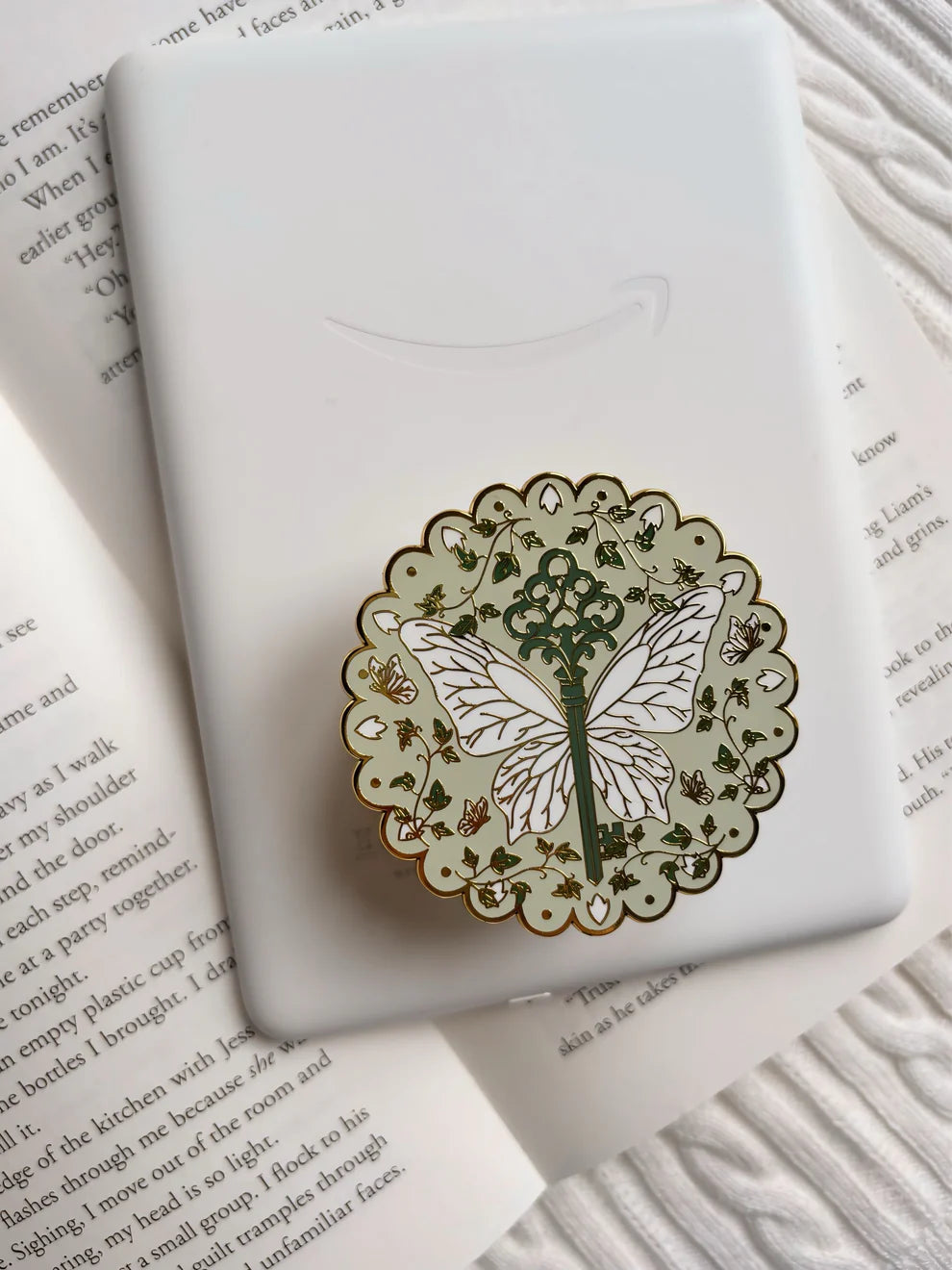 Fairy Garden E-Reader Grip | Reader Gift Accessory