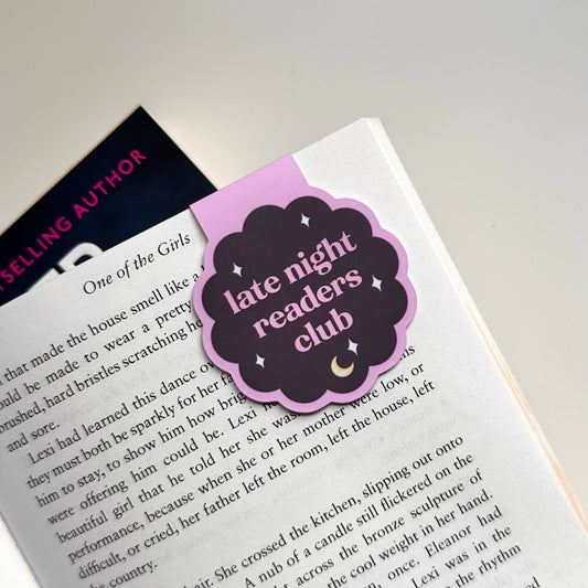 Late Night Readers Club | Magnetic Bookmark Reading Gift