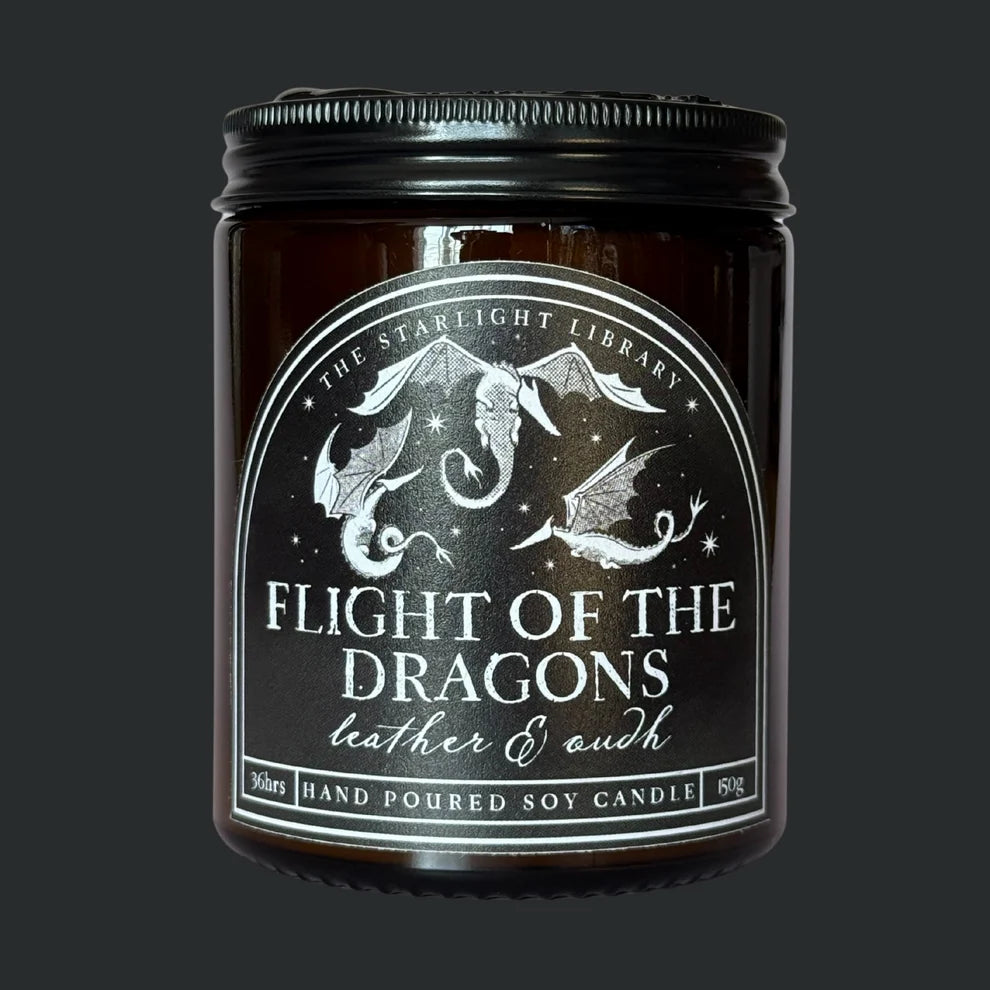 Flight of the Dragons Hand Poured Candle | Scented Candle Gift For Readers