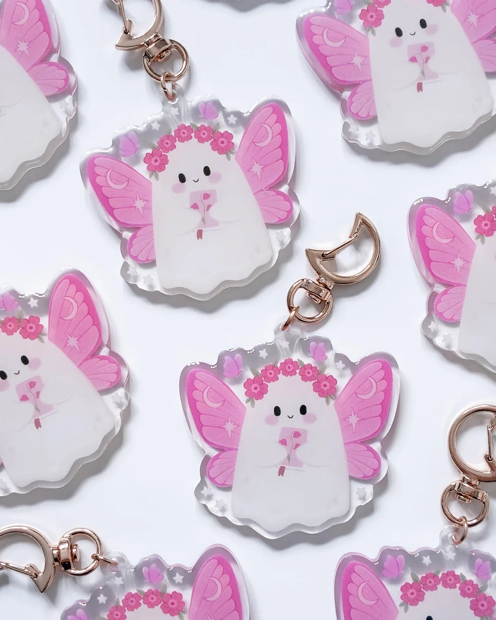 Flower Fairy Ghost Keyring | Fantasy Lover Reading Gift