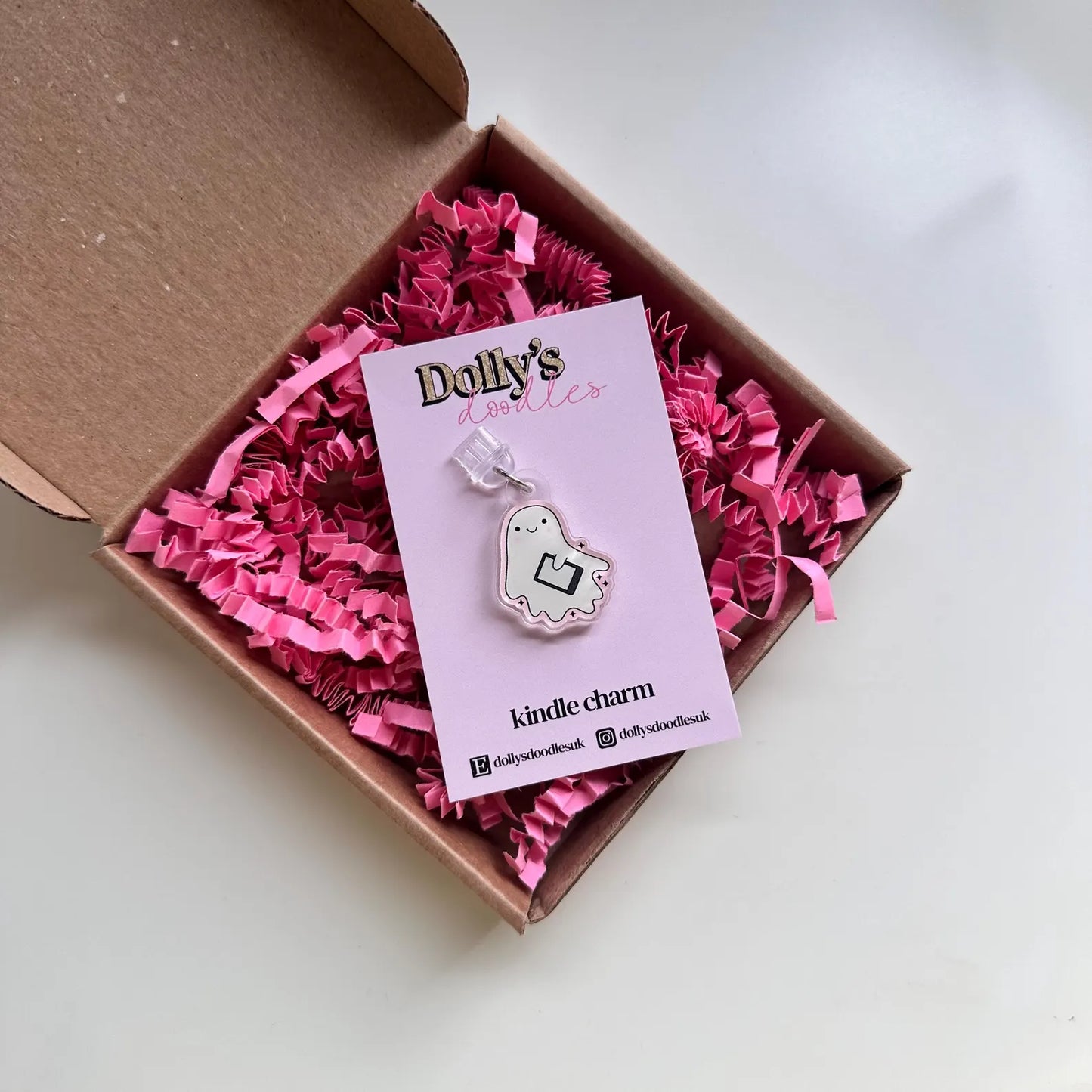 Cute Ghost Kindle Charm | Cute Reader Gift