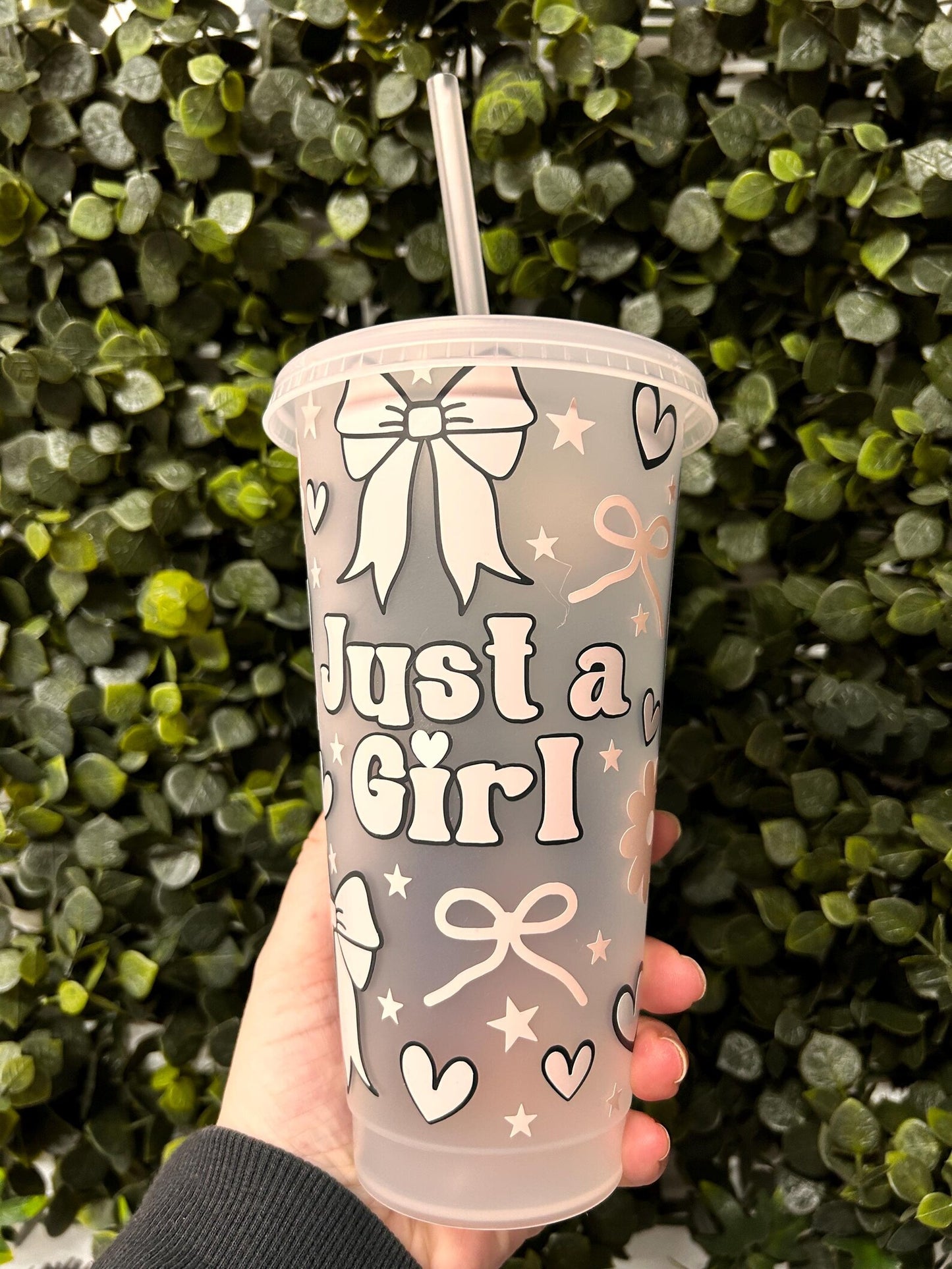 Just a Girl Cold Cup | Reusable Cosy Reader Cup