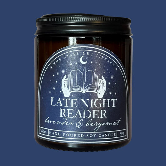 Late Night Reader Hand Poured Candle | Scented Candle Gift For Readers