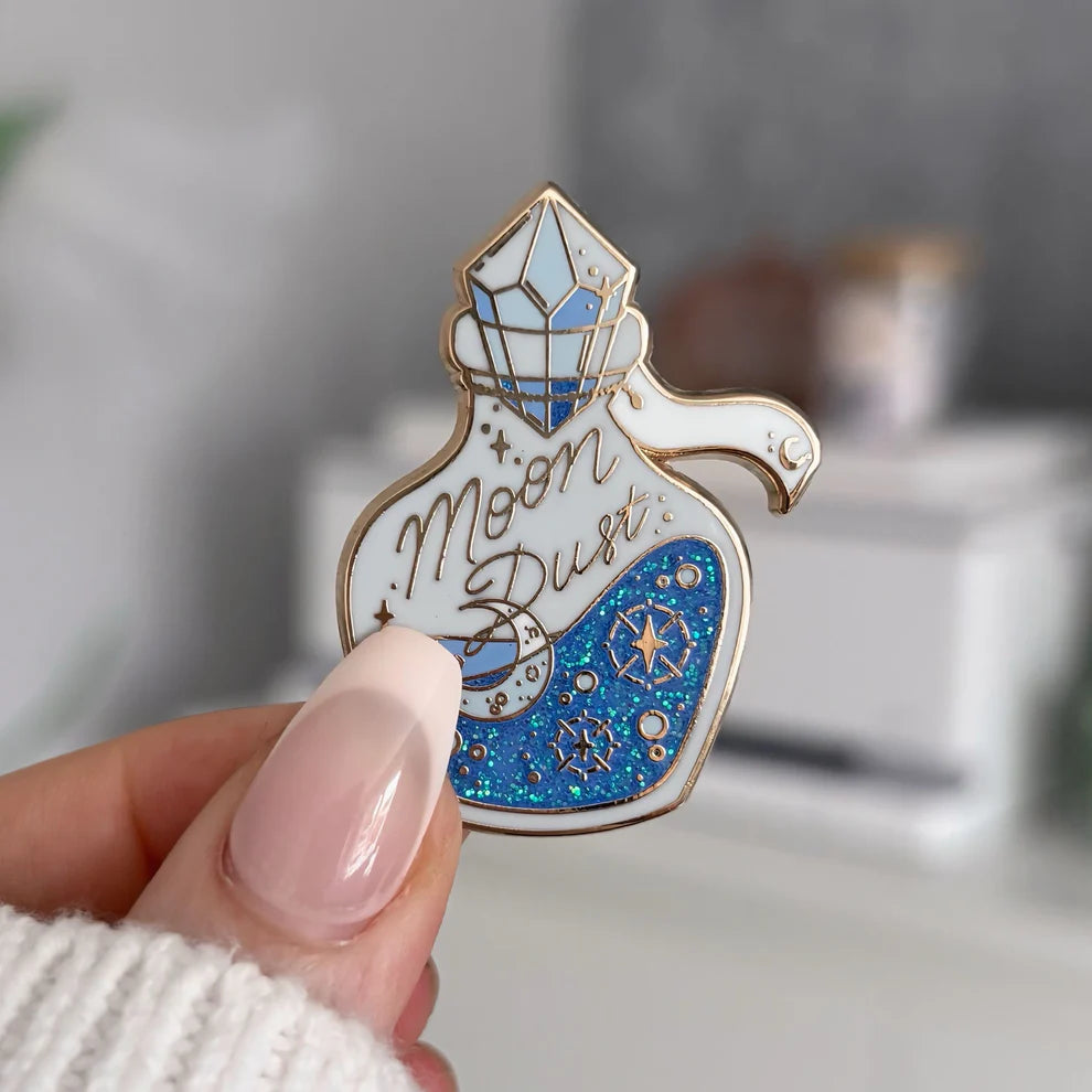 Moon Dust Elixir Enamel Badge | Enamel Pin for Romantasy Readers