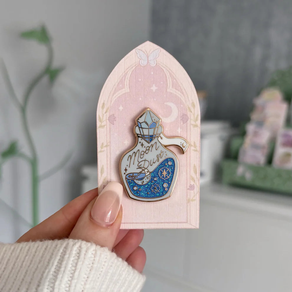 Moon Dust Elixir Enamel Badge | Enamel Pin for Romantasy Readers