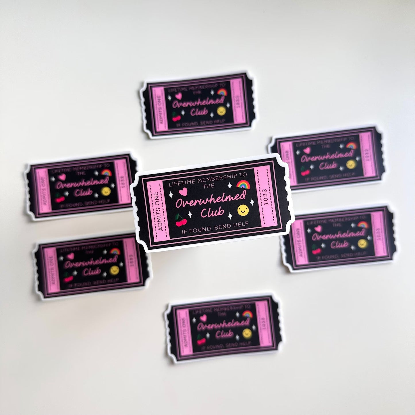 Membership to the Overwhelmed Club | Funny Reader Sticker