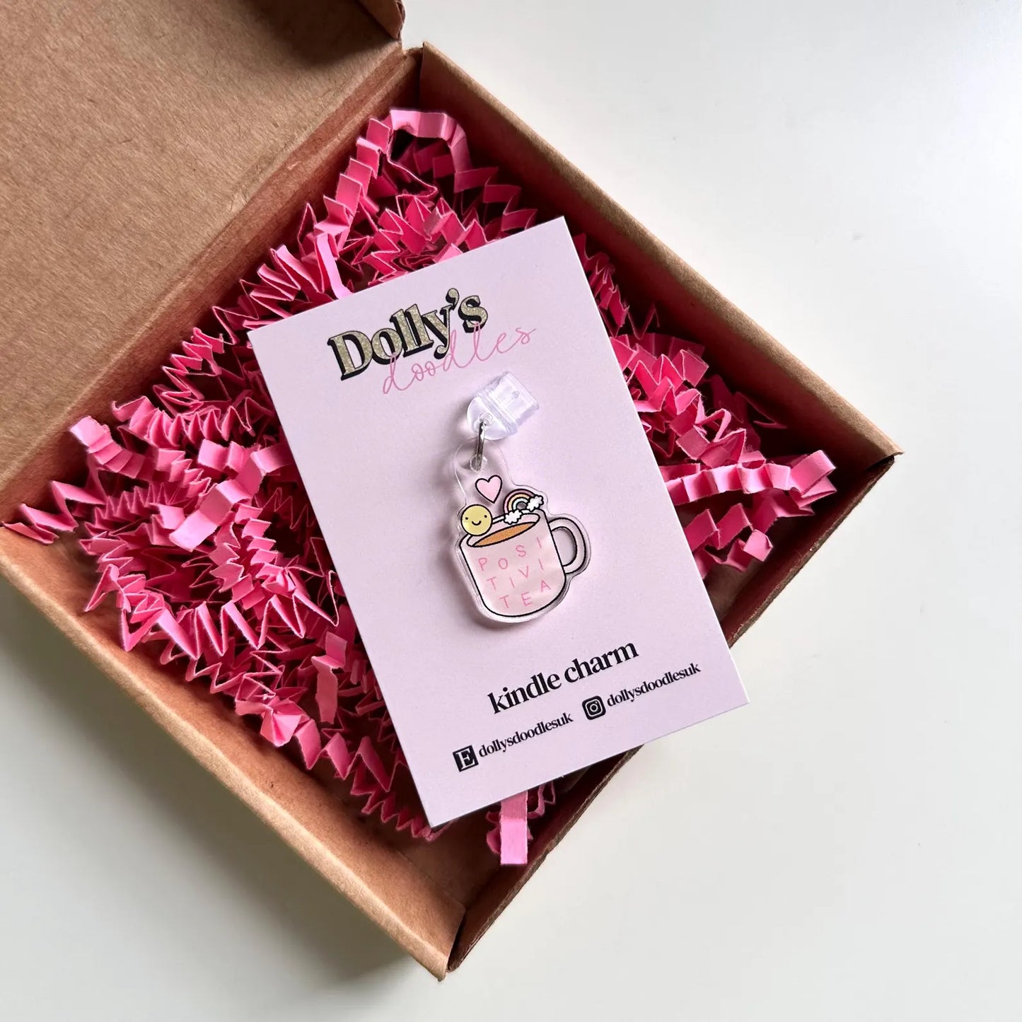 Positivitea Kindle Charm | Cute Reader Gift