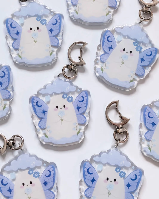 Rain Fairy Ghost Keyring | Fantasy Lover Reading Gift