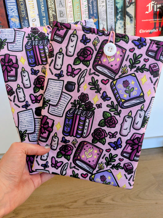 Whimsical Slow Burn Book/Kindle Sleeve | Padded Protective Sleeve for Kindle or Book