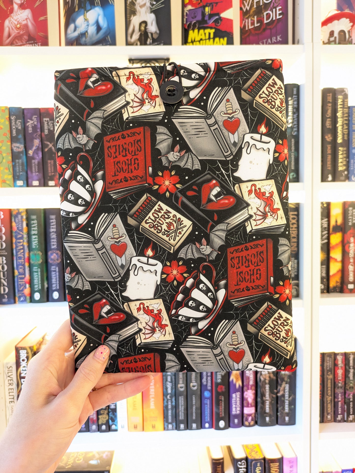 Ghost Stories Dark Fantasy Book/Kindle Sleeve | Padded Protective Sleeve for E-reader or Book