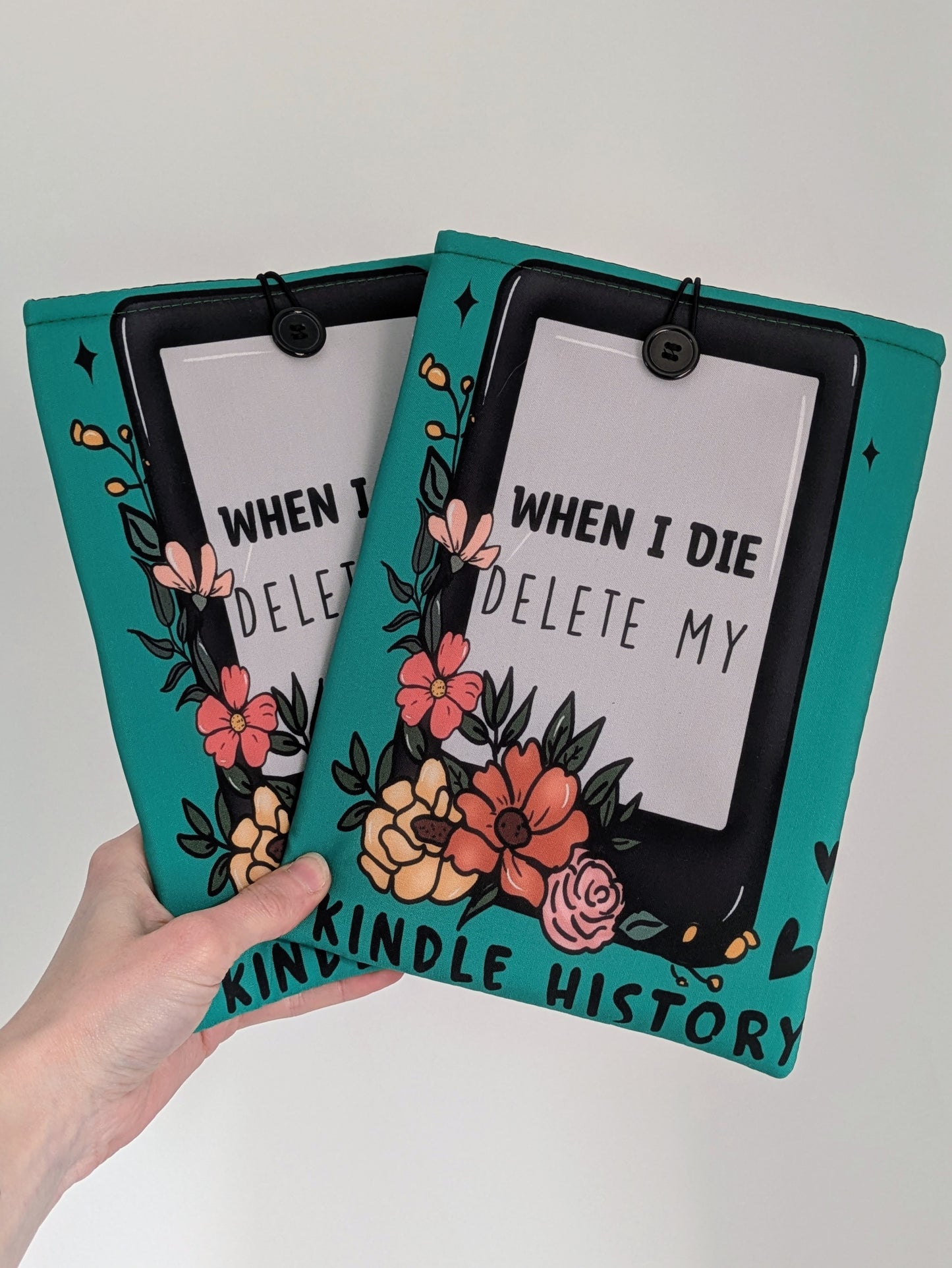 When I Die Delete My Kindle History Funny Book/Kindle Sleeve | Padded Protective Sleeve for Kindle or Book
