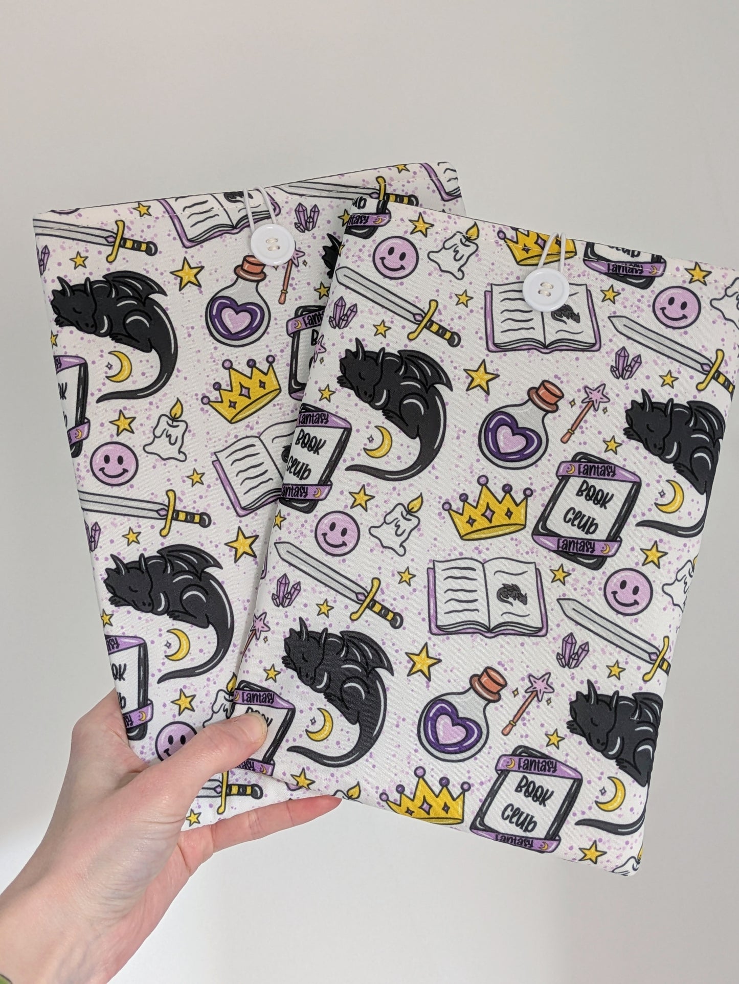 Fantasy Reader Book/Kindle Sleeve | Padded Protective Sleeve for Kindle or Book