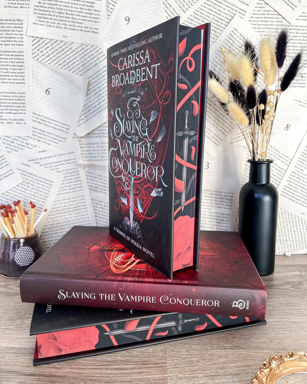 Slaying the Vampire Conqueror; Carissa Broadbent | Perfectly Edged Sprayed Edge Hardcover Edition