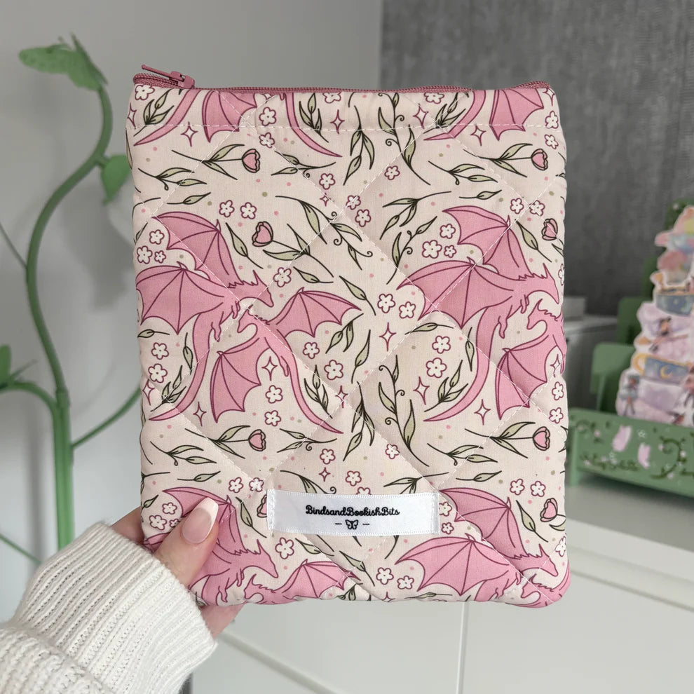 Binds and Bookish Bits Flower Dragon Sleeve | Sleeve for Kindle/Kobo