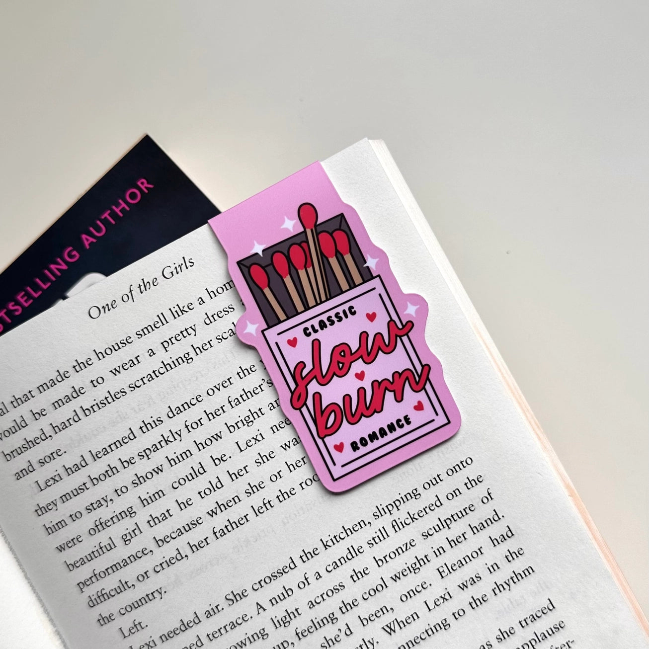 Slow Burn Magnetic Bookmark for Readers | Cute, Practical & Book-Lover Approved