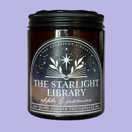 The Starlight Library Hand Poured Candle | Scented Candle Gift For Readers