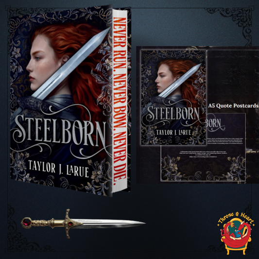 Steelborn; Taylor de LaRue | Indie Exclusive Sprayed Edge Hardcover Edition with Bookmark and Postcard (pre-order)